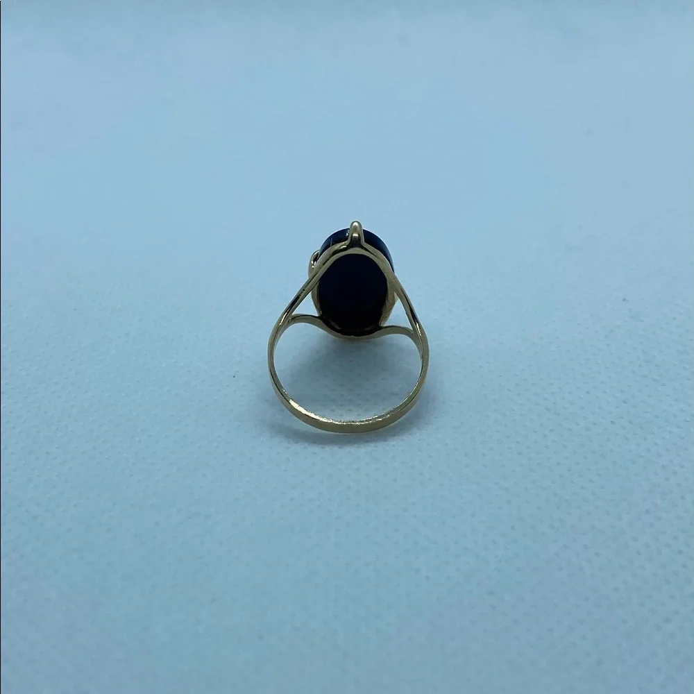 10k gold onyx ring with diamond accent